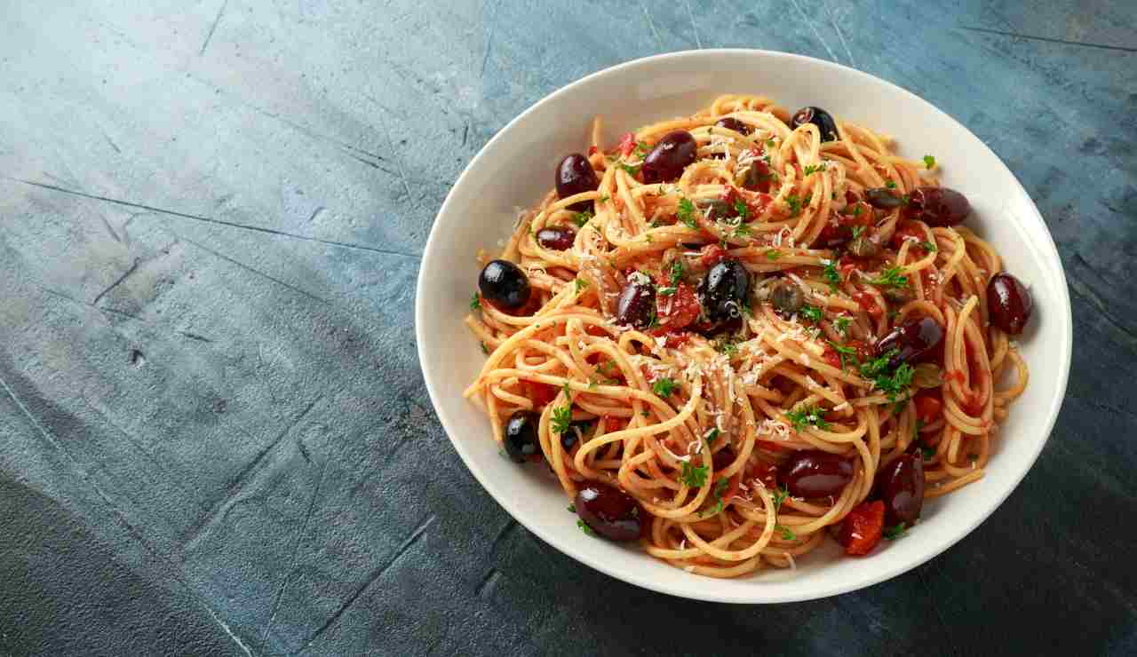 Pasta olive e capperi